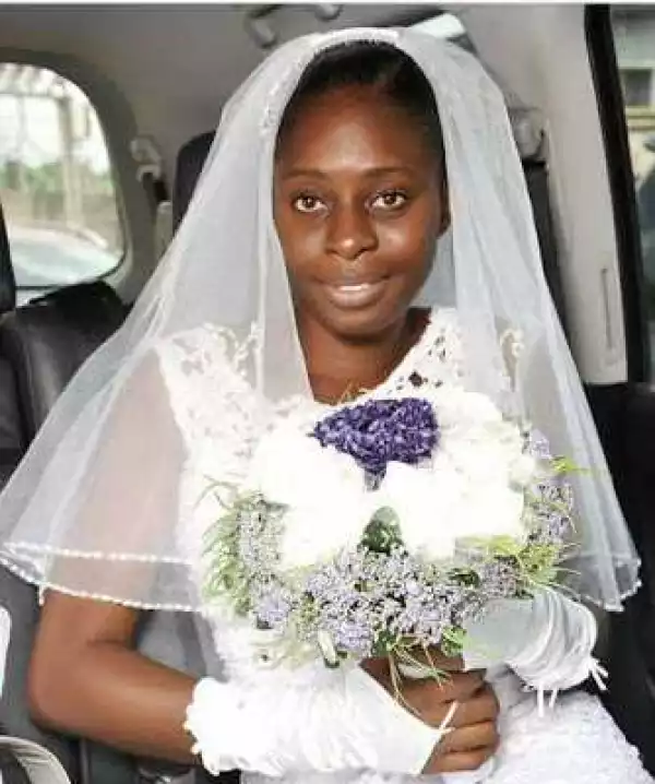 Ghanaian bride refuses to wear makeup on her wedding day (photo)